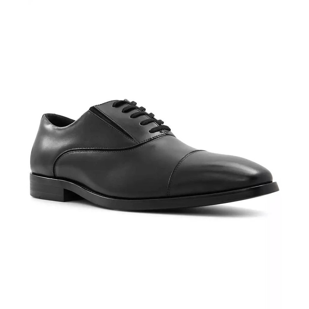 ALDO Paxely‎ Black Cap Toe Oxford Dress Shoes Leather Lace Up Formal Business 10